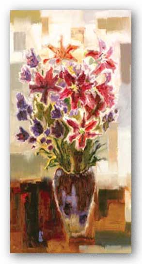Lilies in Purple Vase by Yona