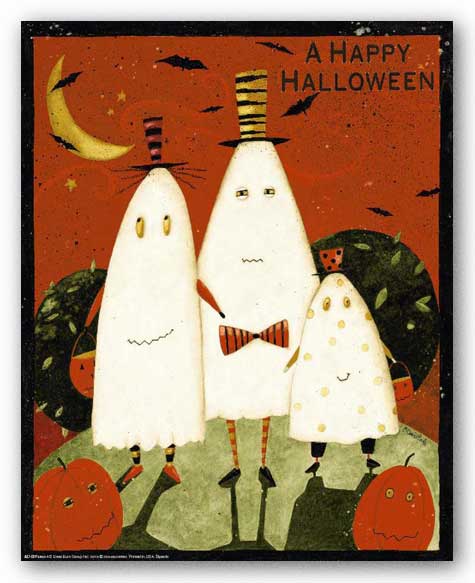 Happy Halloween Ghosts by Dan DiPaolo
