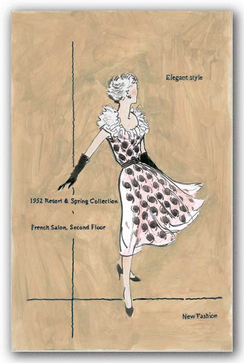 50's Department Store Ads Elegant Style by Del Walters