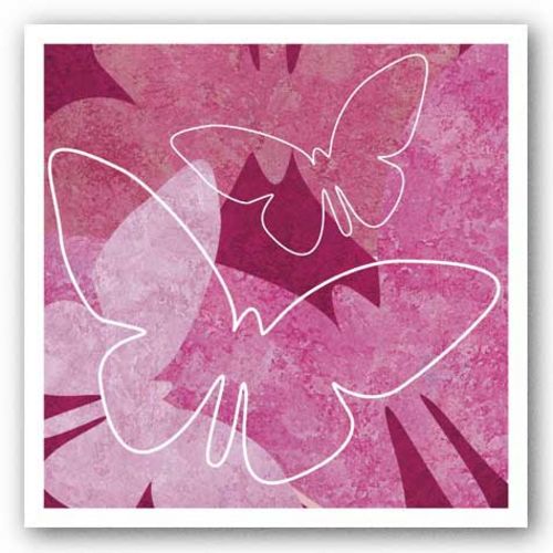 Butterflies Pink II by Kristin Emery