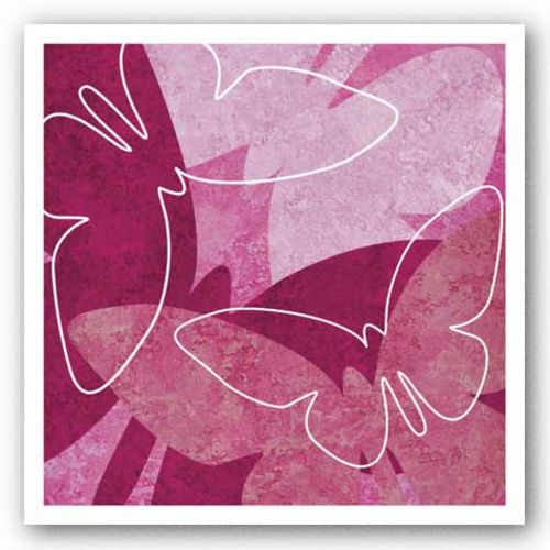 Butterflies Pink I by Kristin Emery