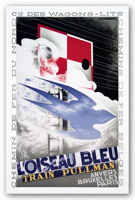 L'Oiseau Bleu by Adolphe Mouron Cassandre