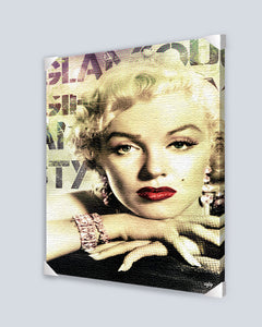 Marilyn Monroe Glamour 24"x36" Gallery Wrapped Canvas