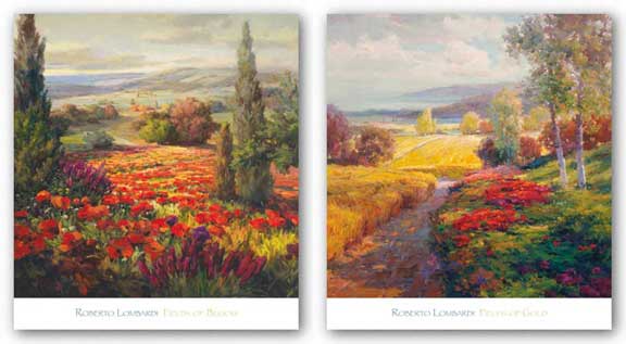Fields of Bloom and Gold Set by Roberto Lombardi