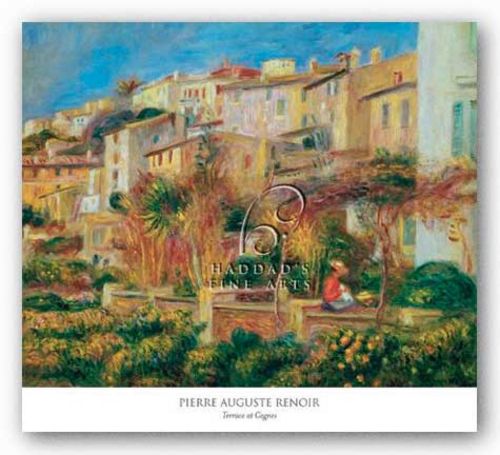 Terrace at Cagnes by Pierre-Auguste Renoir