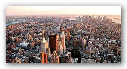 New York City Manhattan Sunset by Deng Songquan