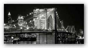 Brooklyn Bridge at Night by Jet Lowe