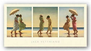 Summer Days Triptych by Jack Vettriano