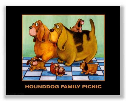 Hounddog Family Picnic by Kourosh