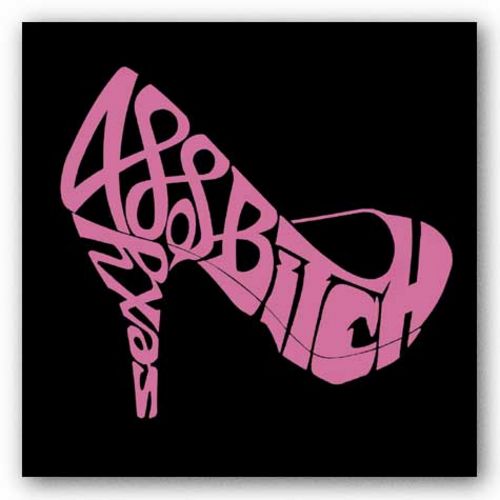 Sexy Bitch (on black) by L.A. Pop Art