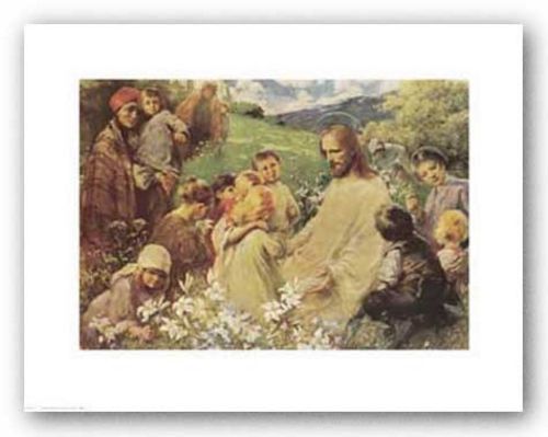 Christ and the Little Children by Endre Komaromi-Kacz