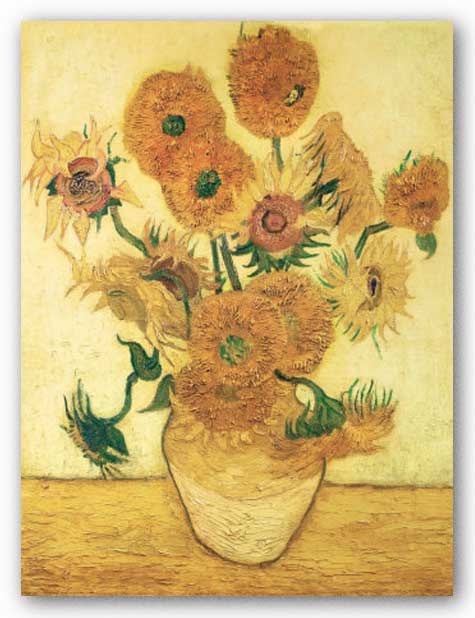 Vase with Sunflowers by Vincent Van Gogh