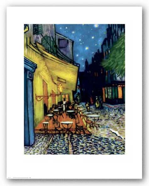 A Sidewalk Cafe at Night, 1888 by Vincent van Gogh