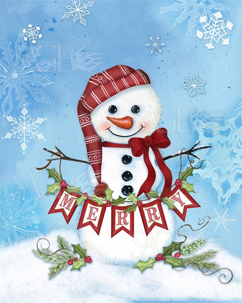 Merry Snowman by Lisa Keys