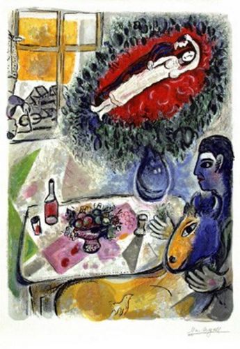 Reverie - Limited Edition Lithograph by Marc Chagall