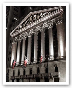 New York Stock Exchange At Night by Phil Maier