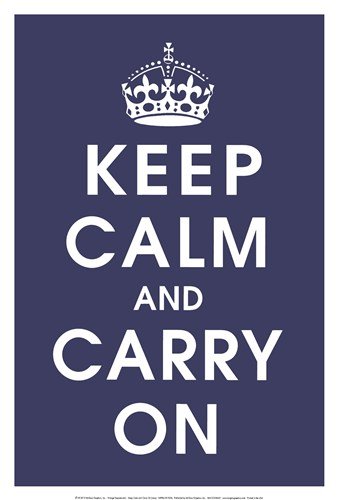 Keep Calm (navy)