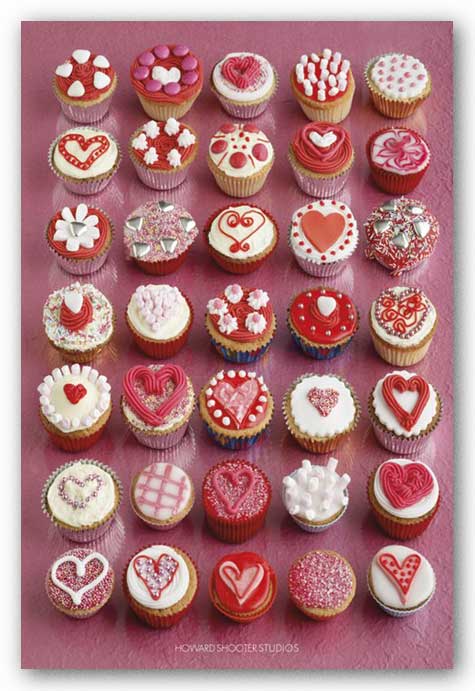 Cupcakes - Made With Love by Howard Shooter