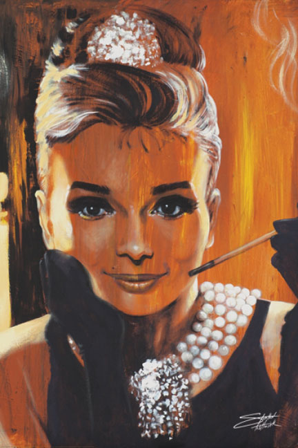 Audrey Hepburn - Breakfast by Stephen Fishwick