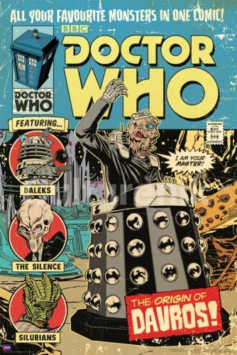Origin of Davros Doctor Who Comic Cover