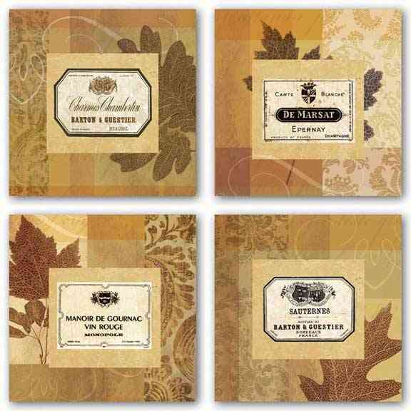 Wine Labels Set by Paula Scaletta