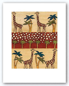 Giraffe Stroll I by Dominique Gaudin