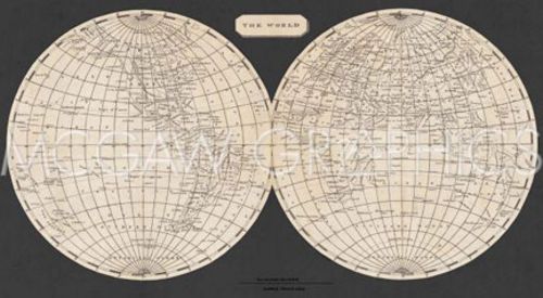 Map of the World, 1812 by Aaron Arrowsmith