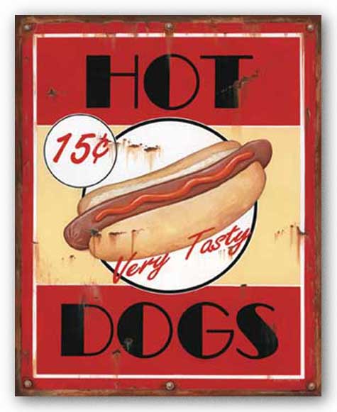 Hot Dogs by Lesley Hallas