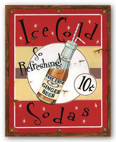 Ice Cold Sodas by Lesley Hallas