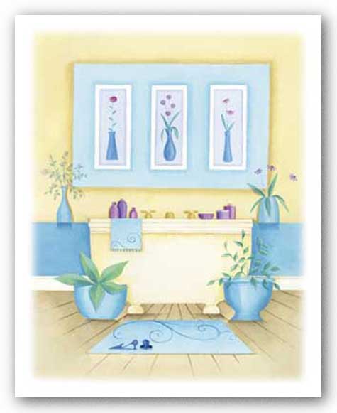 Cream Bathroom I by Alexandra Burnett