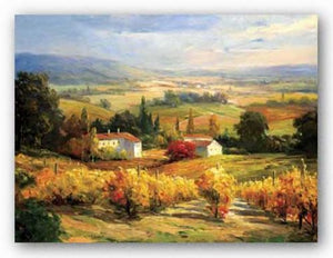 Hazy Tuscan Farm by S. Hinus