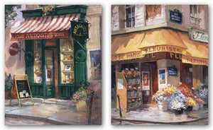 Antiquities and Colorful Corner, Paris Set by George Botich