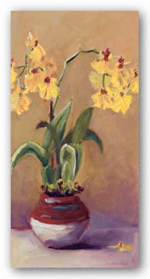 Orchid in Red Pot I by Shari White