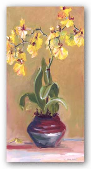 Orchid in Red Pot II by Shari White