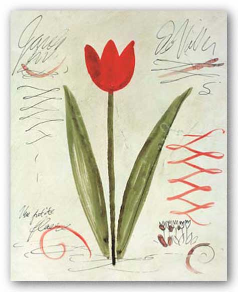 Une Tulipe Rouge by Susan Gillette