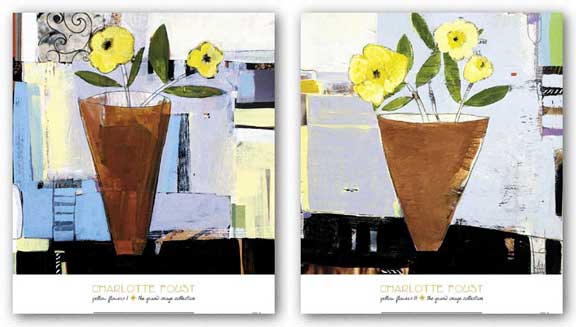 Yellow Flowers Set by Charlotte Foust