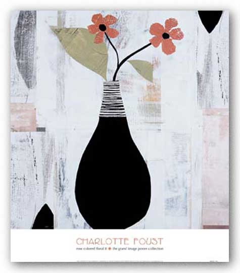 Rose Colored Floral II by Charlotte Foust
