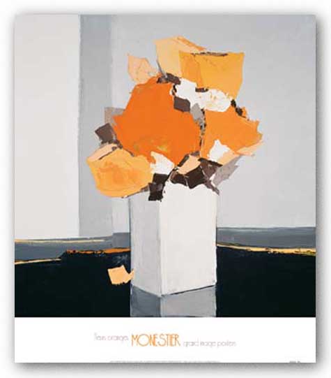 Fleurs Orange by Monestier