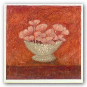 Tuscan Bowl With Flowers I by Jennifer Carson