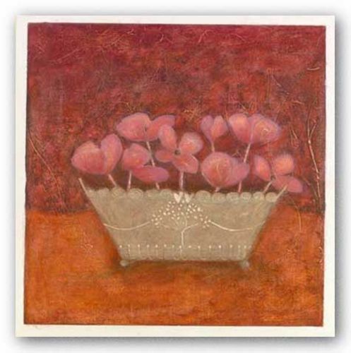 Tuscan Bowl With Flowers II by Jennifer Carson