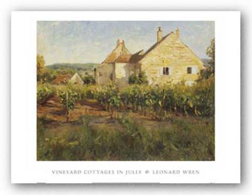Vineyard Cottages In Jully by Leonard Wren