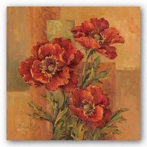 Poppies Terra Cotta by Barbara Mock