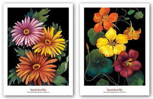Midnight Bloom III and IV Set by Susan Jeschke