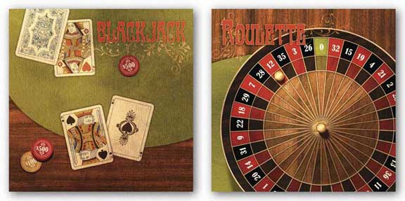 Roulette and Black Jack Set by Studio Voltaire