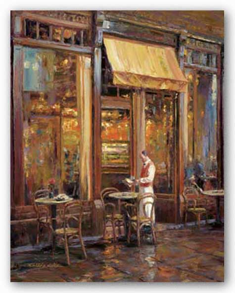 Waiter in Cafe by Haixia Liu