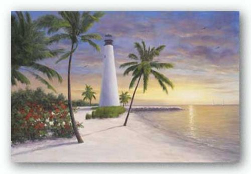 Lighthouse-Key Biscayne by Diane Romanello