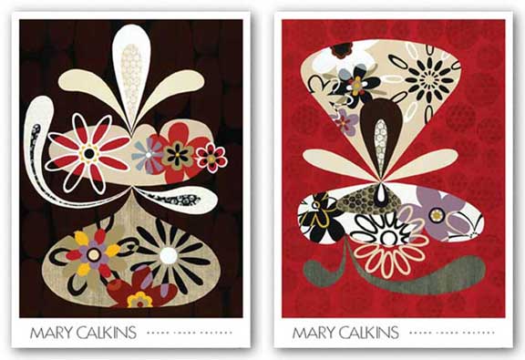 Flowers In Flight Set by Mary Calkins