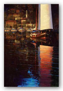 Lake Como Sunset Sail by Brent Lynch