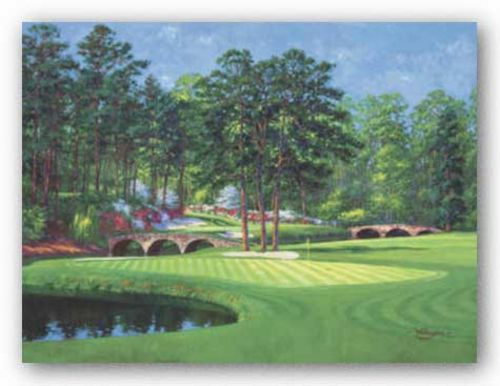 The 11th At Augusta-White Dogwood by Bernard Willington