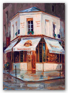 Bake Shop In The Rain, Paris by George Botich